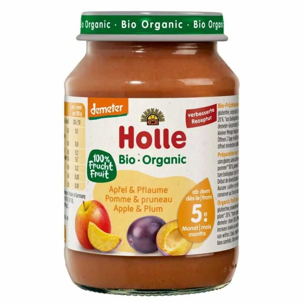 Deser Dla Niemowląt Jabłko Śliwka Bio Demeter 190 g - Holle