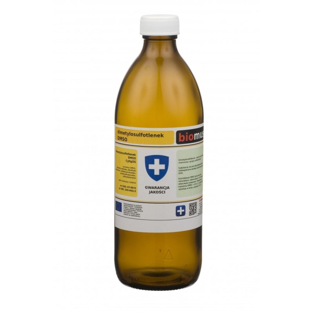 Dimetylosulfotlenek DMSO Butelka Szklana 500 g - Biomus