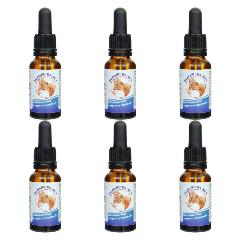 6 x Witamina K2MK7 Krople NattoFit 20 ml - Proved