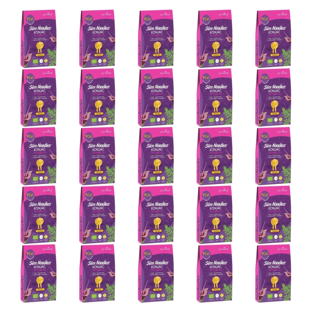 25 x Makaron Konjac Noodles Bezglutenowy Bio 270 g (200 g) - SLIM NOODLES