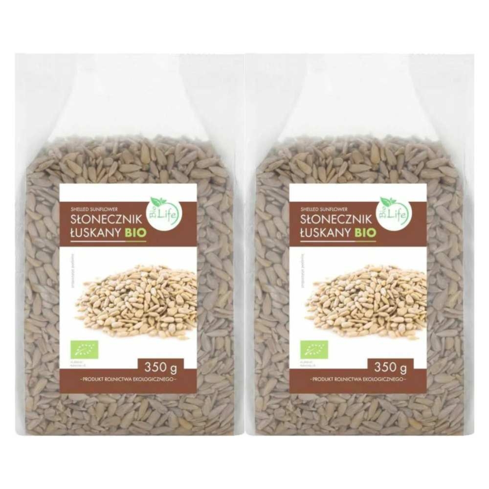 2 x Pestki Słonecznika - Słonecznik Łuskany Bio 350 g - BioLife