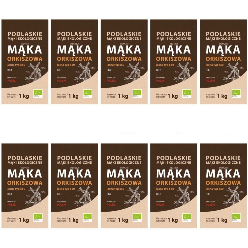 Polska Mąka Orkiszowa Jasna Typ 550 Bio 10 kg (10 x 1 kg) BioLife