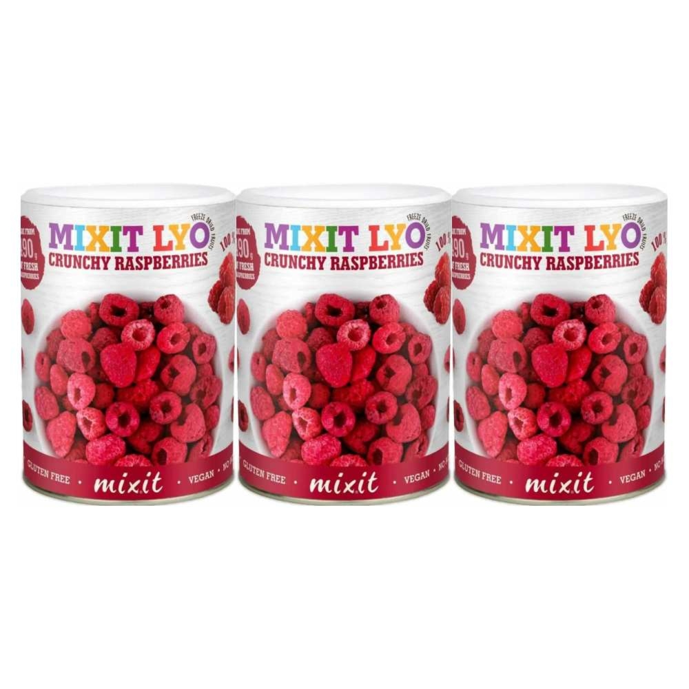 3 x Malina - Chrupiące Owoce (Owoce Liofilizowane) 70 g - Mixit