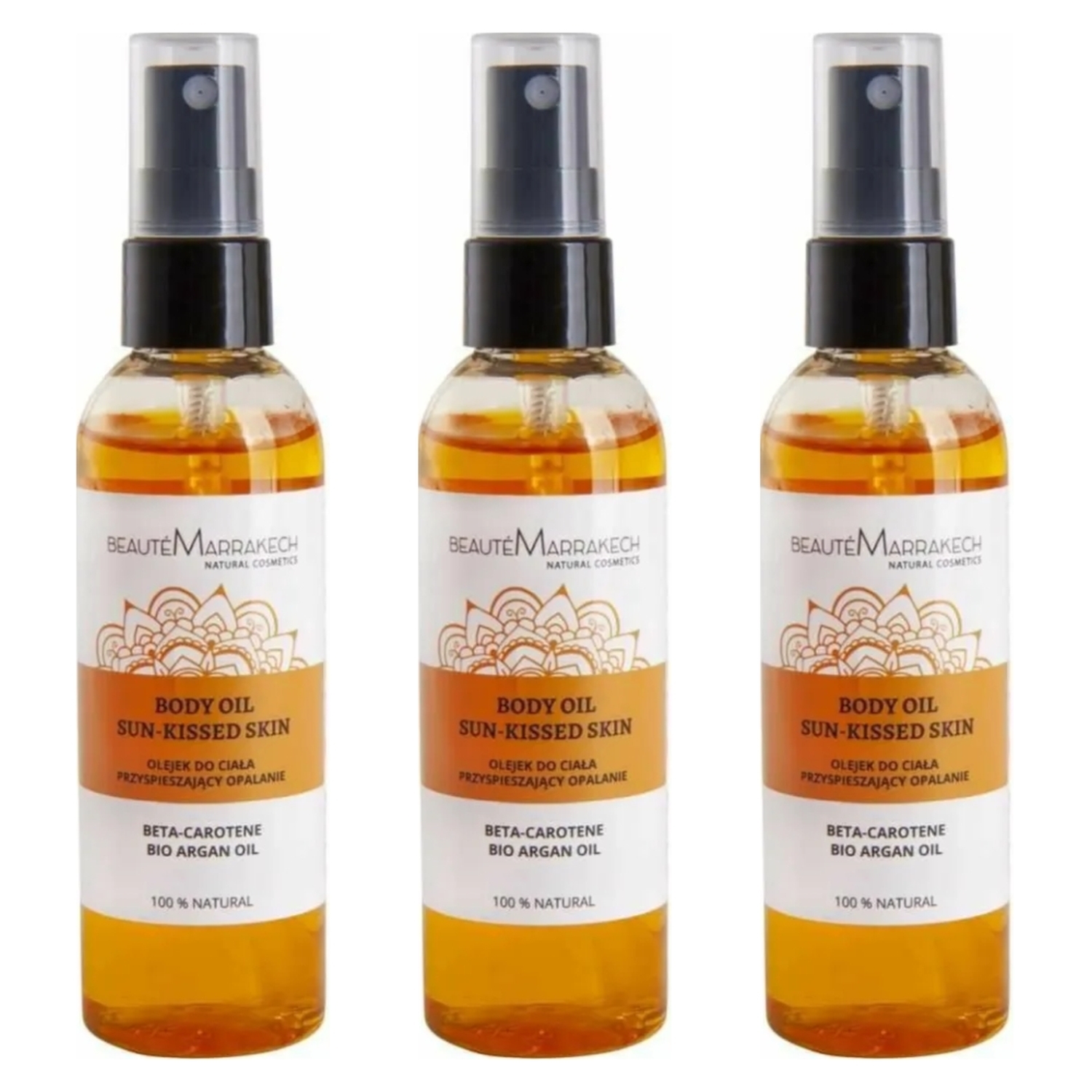3 x Olejek do Opalania z Beta Karotenem i Olejem Arganowym 100 ml - Beaute Marrakech