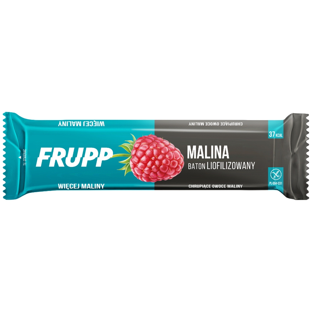 Baton Liofilizowany Malina Bezglutenowy Bez Dodatku Cukru 10 g - Frupp