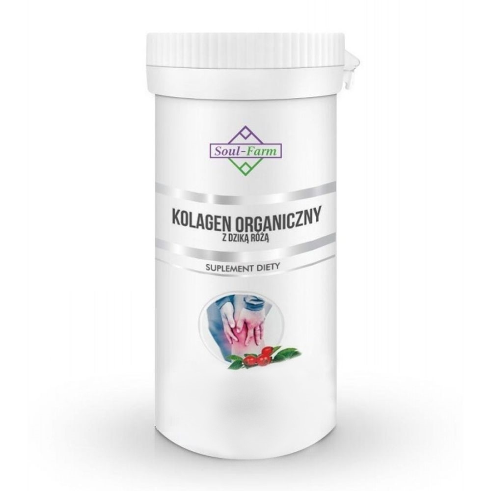 Фото - Вітаміни й мінерали SOUL Kolagen Organiczny z Dziką Różą 400 mg 60 Kapsułek -  Farm 