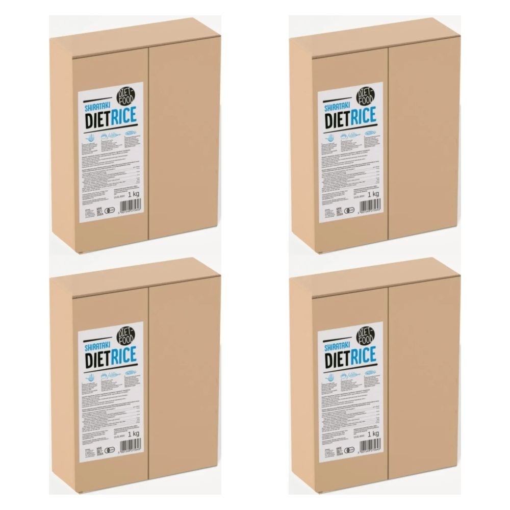 4 x Makaron Konjac Rice 1,4 kg (1 kg) - Diet Food - Makaronik Keto w kształcie Ryżu