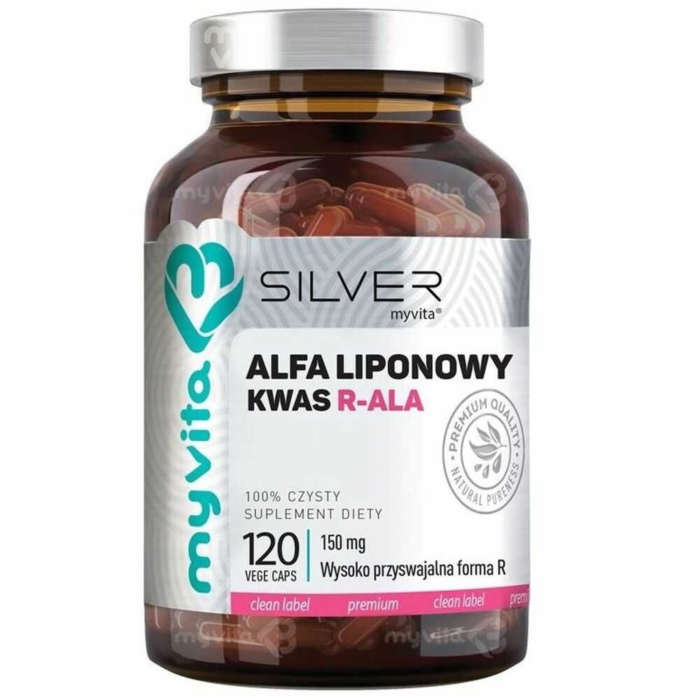 Фото - Інше спортивне харчування Silver Pure Kwas Alfa Liponowy R-ALA - 120 Kapsułek - MyVita