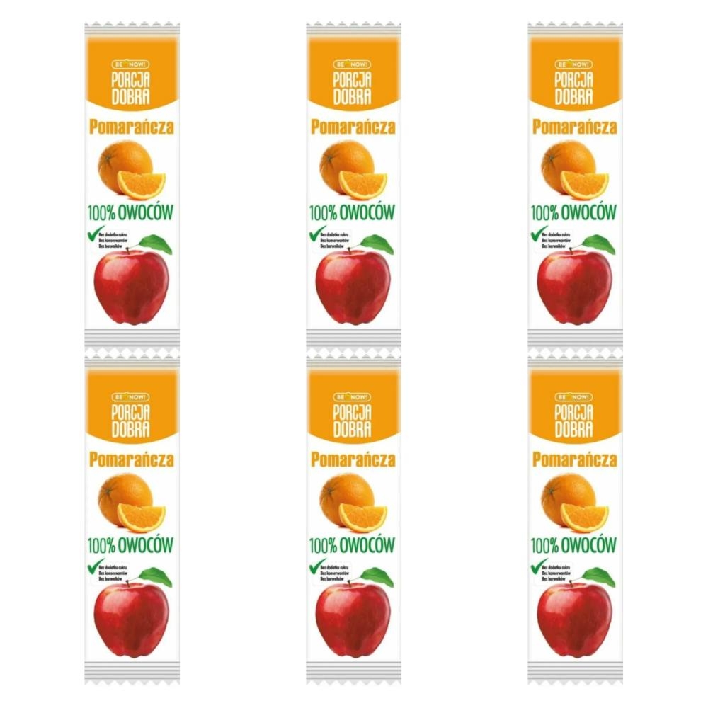 6 x Przekąska Jabłko and  Pomarańcza Bez Dodatku Cukru 16 g - Porcja Dobra
