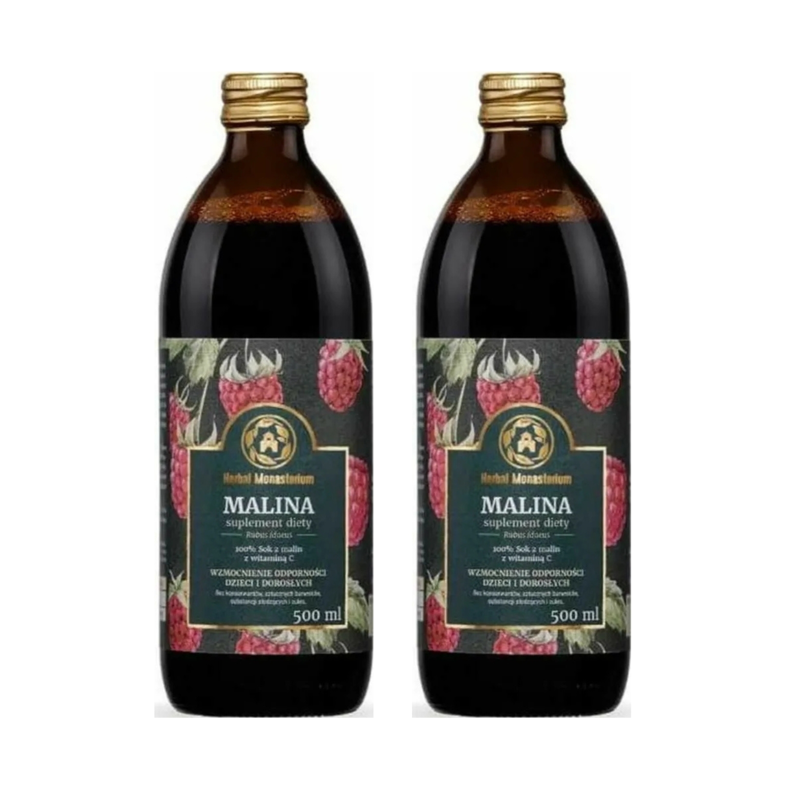 2 x Sok z Malin 500 ml - Herbal Monasterium