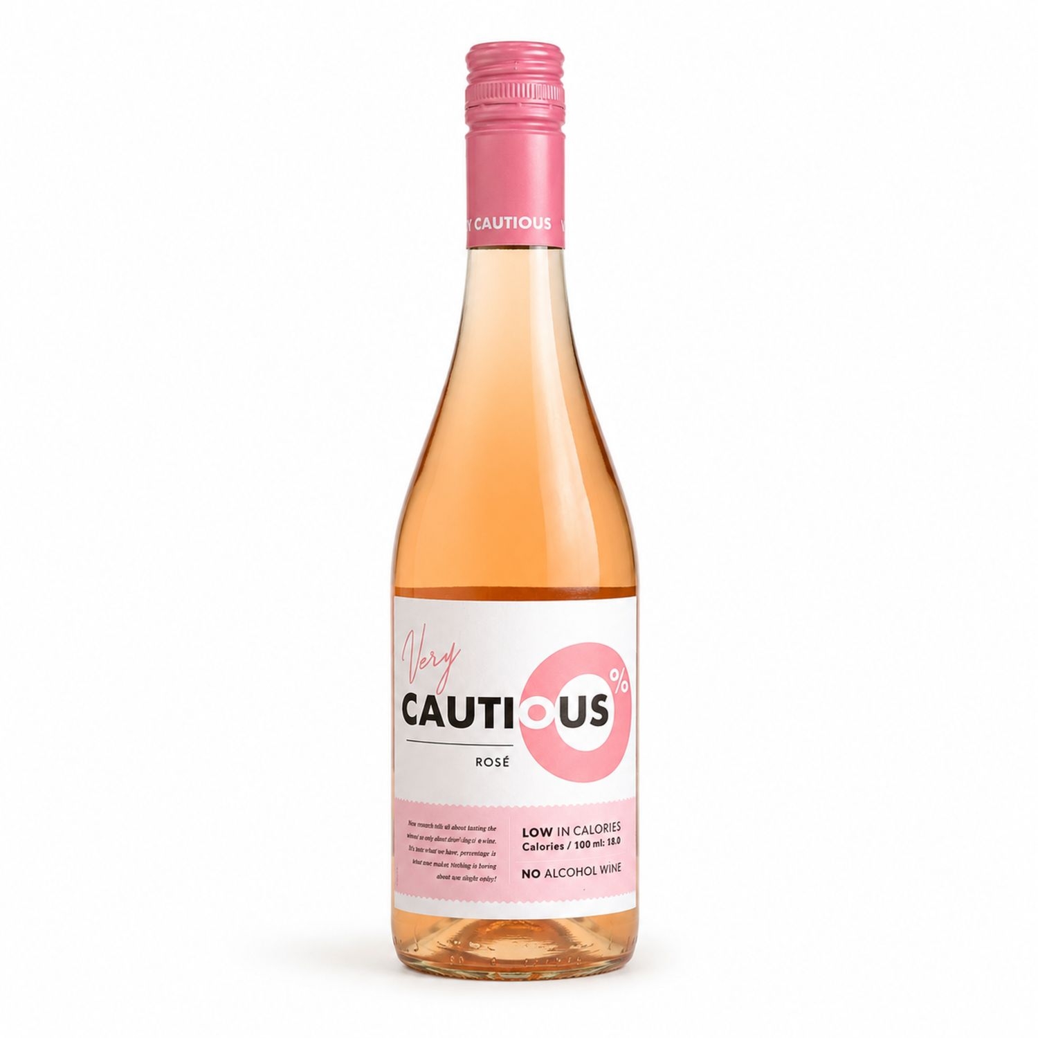 Wino Bezalkoholowe Rosé 0,0% 750 ml - Very Cautious