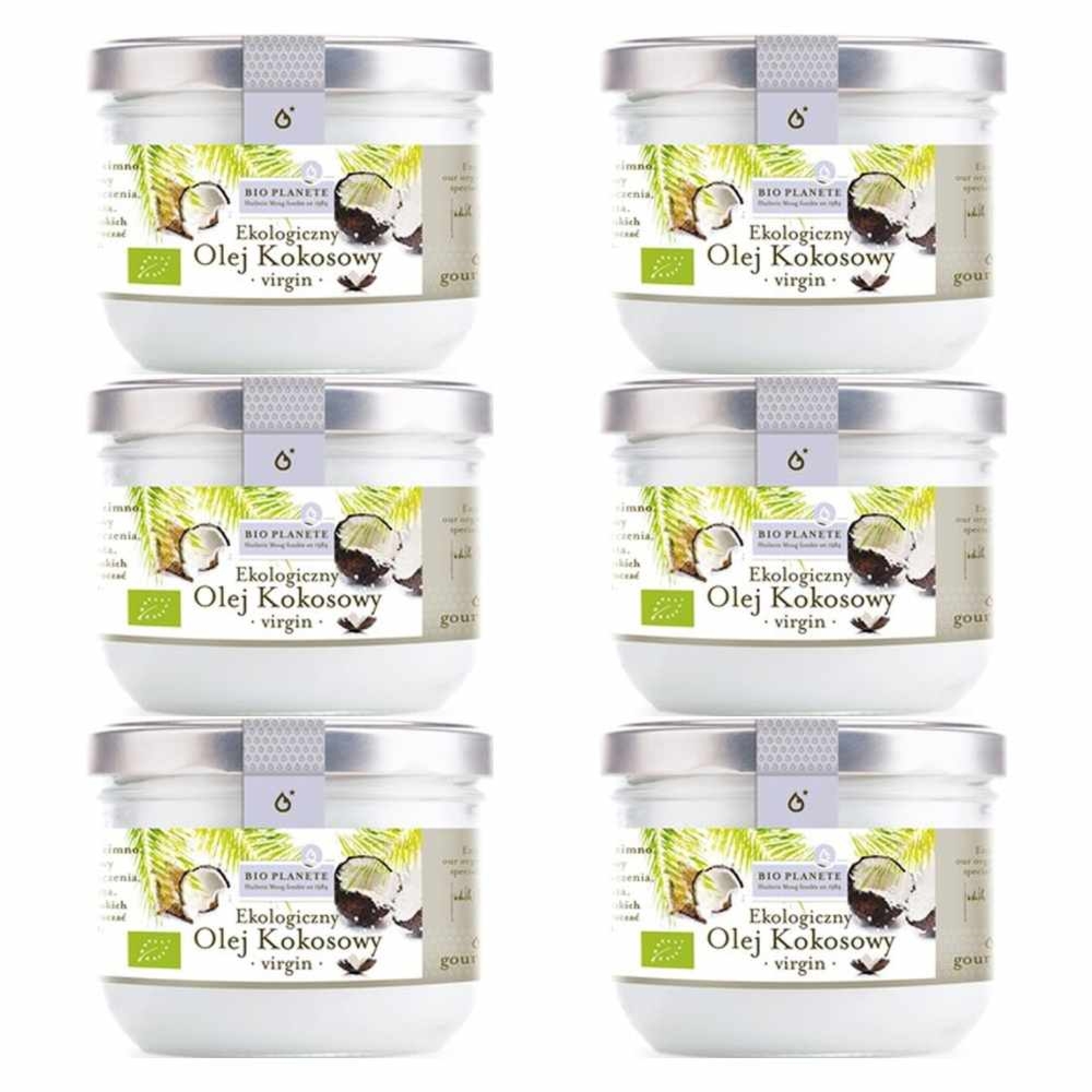 6 x Olej Kokosowy Virgin Bio 200 ml - Bio Planete