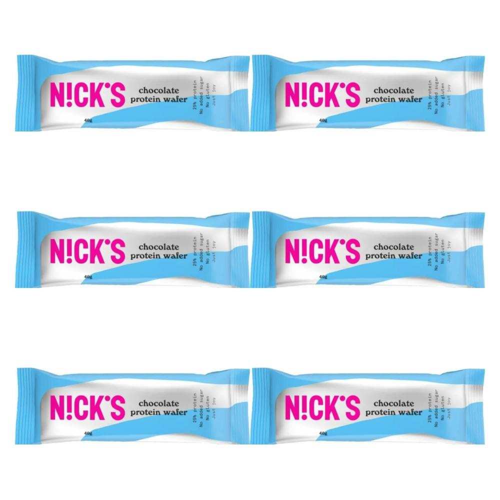 6 x Wafelek Proteinowy Bezglutenowy w Czekoladzie Mlecznej 40 g - Nicks