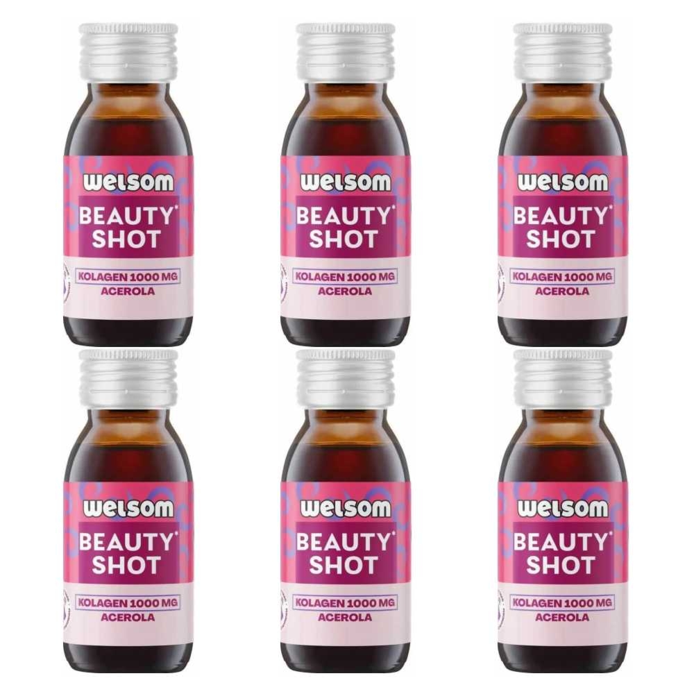 6 x Shot Beauty (Kolagen Rybi, Acerola) 60 ml - Welsom