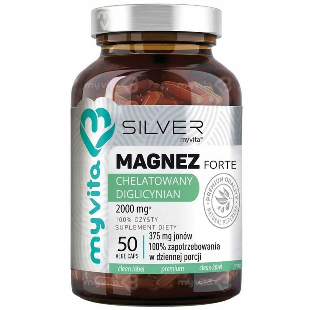 Magnez FORTE Chelatowany Diglicynian 50 Kapsułek - MyVita