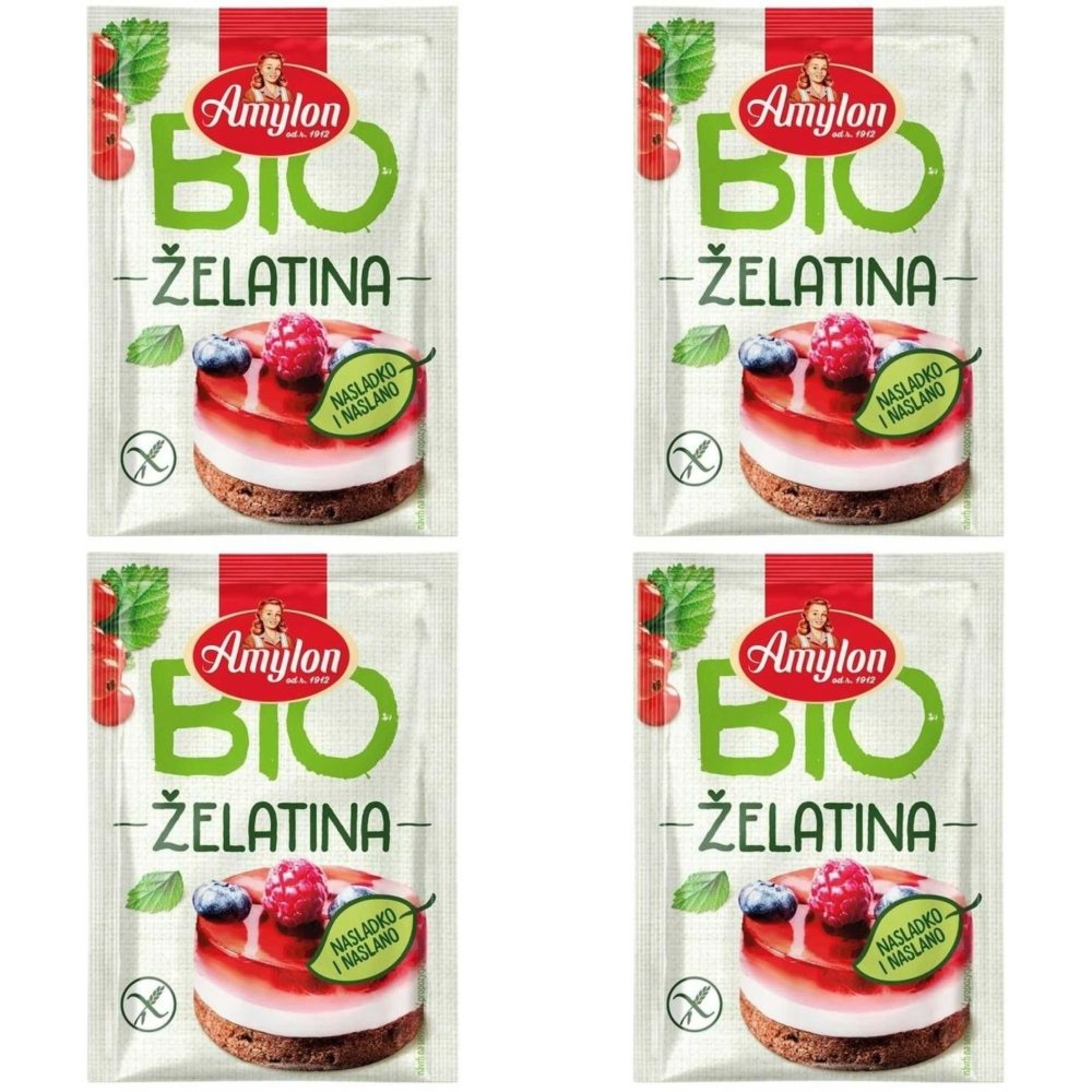 4 x Żelatyna w Proszku Bezglutenowa Bio 20 g – Amylon