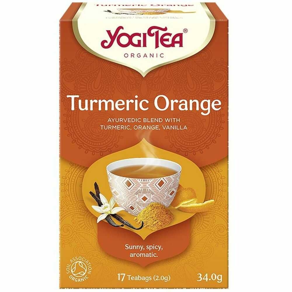 Herbatka Kurkuma Pomarańcza Bio (17x 2 g) 34 g -  Yogi Tea