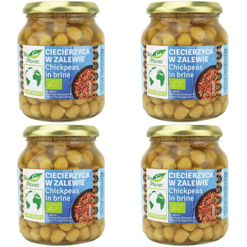 4 x Ciecierzyca w Zalewie w Słoiku Bio 350 g (230 g) - Bio Planet