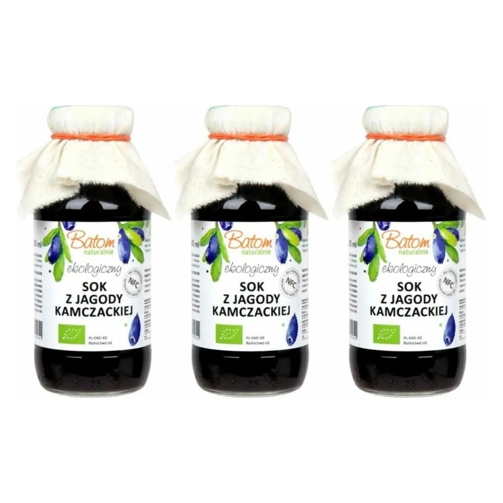 3 x Sok z Jagody Kamczackiej NFC Bio 330 ml - Batom
