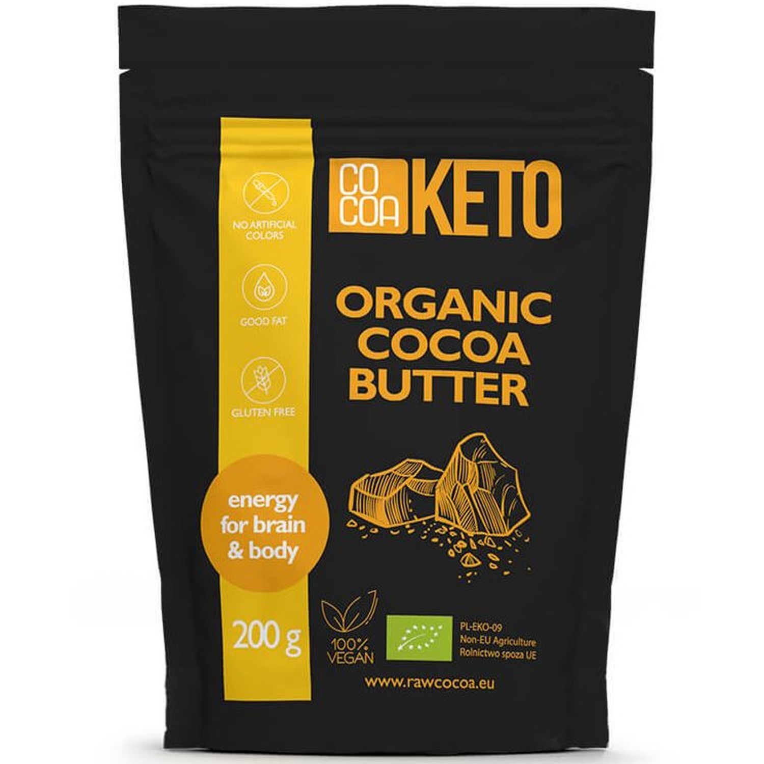 Tłuszcz Kakaowy Bio 200 g - Cocoa