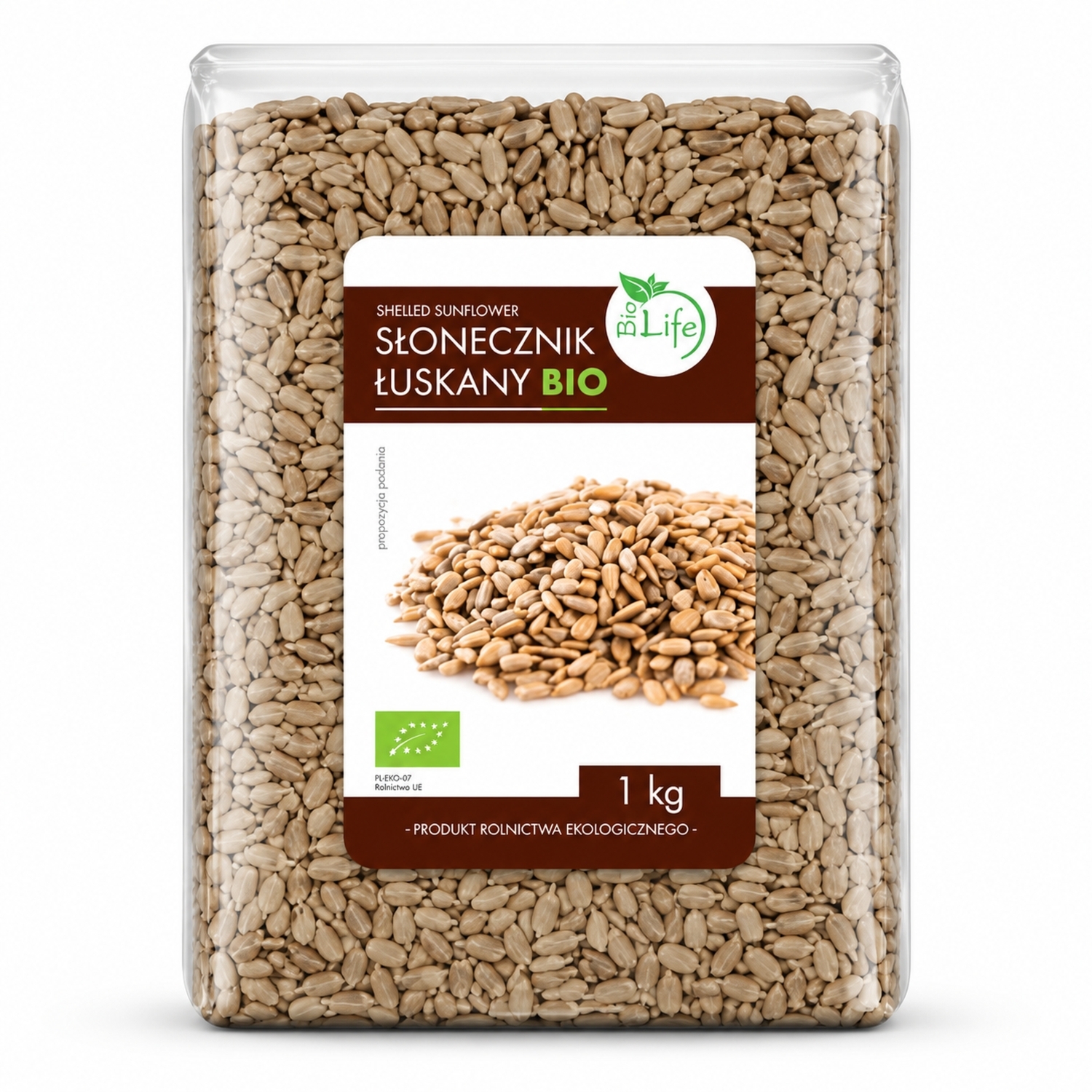 Słonecznik Łuskany Bio 1 kg - Biolife