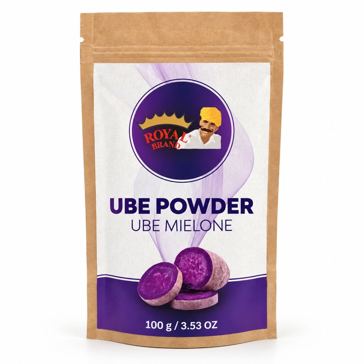 Ube Mielone Proszek z Fioletowego Pochrzynu 100 g - Royal Brand