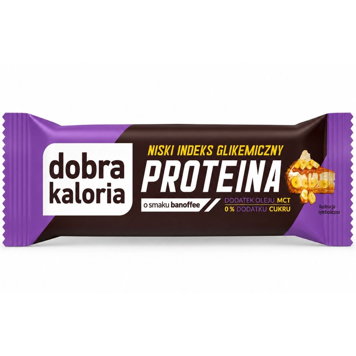 Baton PROTEINA o Smaku Banoffee Niskie IG 45 g - Dobra Kaloria
