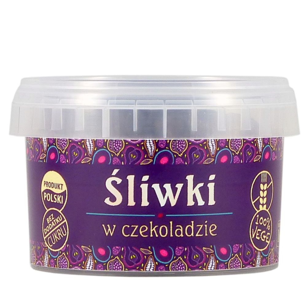 Śliwki w Czekoladzie Bez Dodatku Cukru 160 g - Pięć Przemian