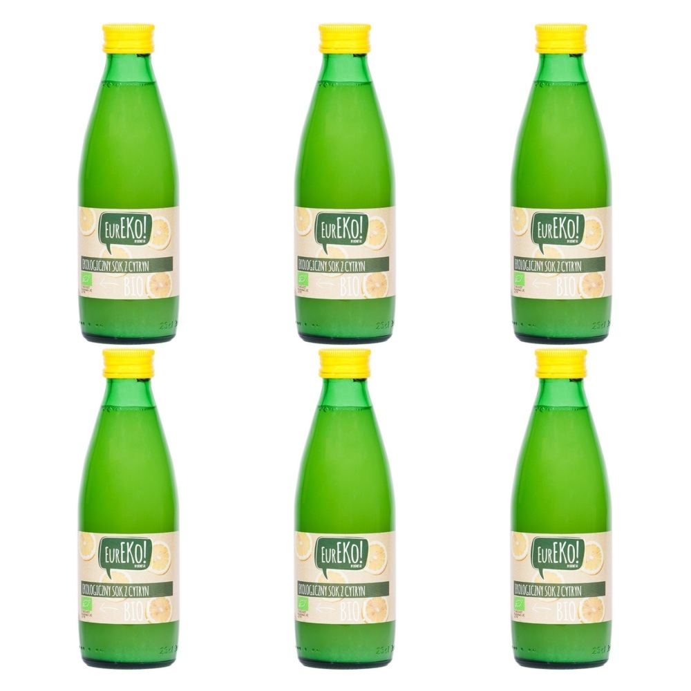 Zestaw 6 x Sok z Cytryn Bio 250 ml - Eureko