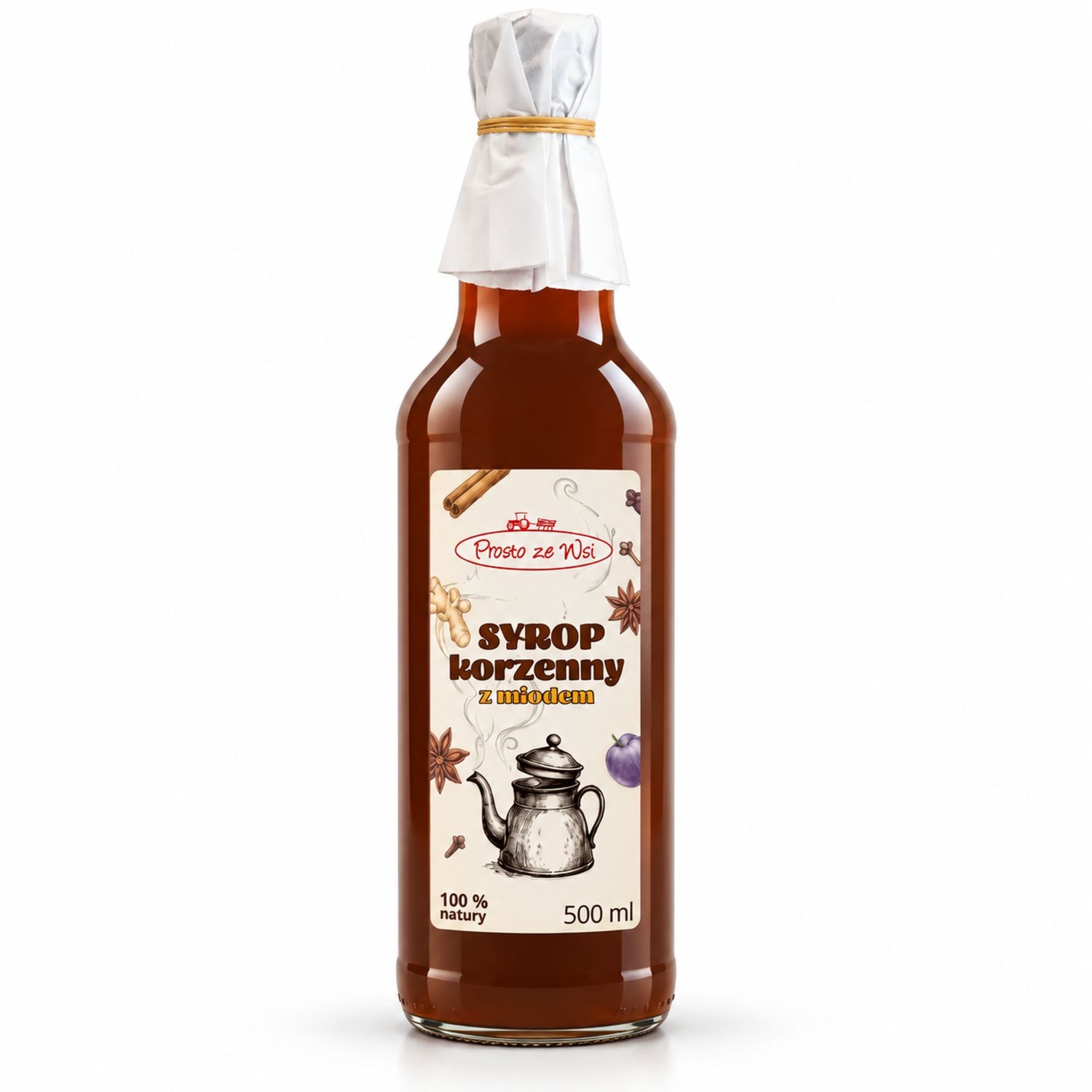 Syrop Korzenny z Miodem 500 ml - Prosto ze Wsi