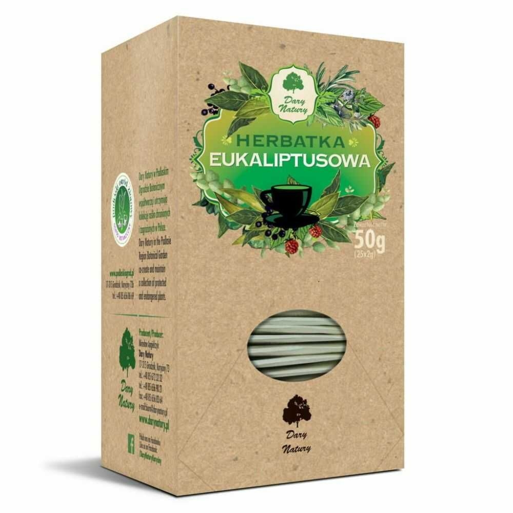 Herbatka Eukaliptusowa 50 g (25x 2 g) - Dary Natury