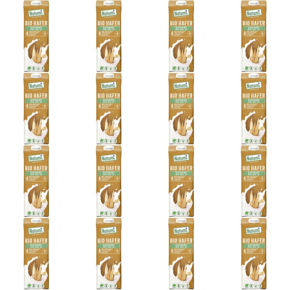 16 x Napój Owsiany Bezglutenowy Bio 1l Natumi