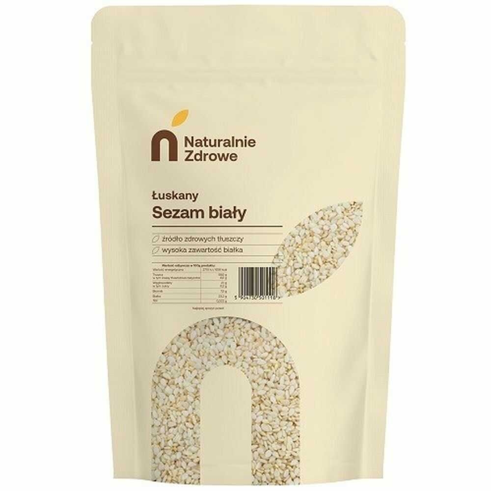 Sezam Biały Łuskany 300 g - Naturalnie Zdrowe