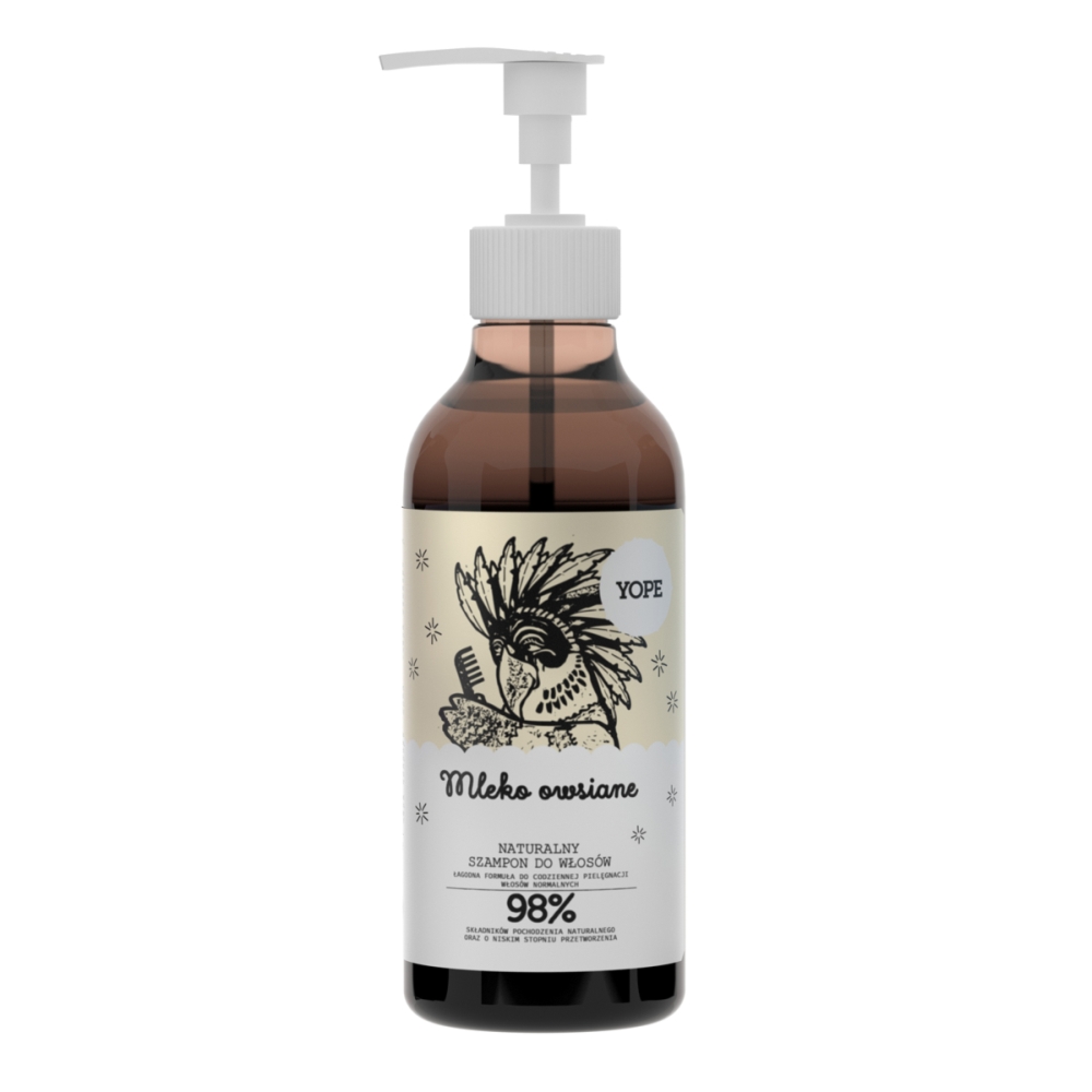 Szampon do Włosów Mleko Owsiane 300 ml - Yope