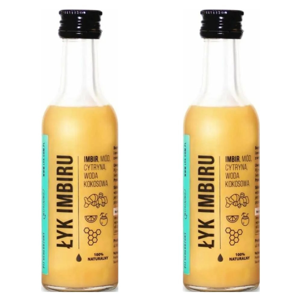2 x ŁYK Imbiru (Imbir, Miód, Cytryna, Woda Kokosowa) 50 ml - Drest