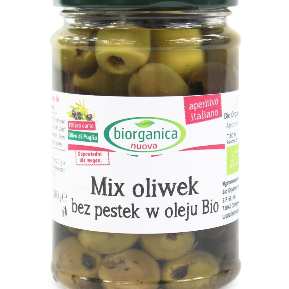 Фото - Набір для спецій Nuova Cer Mix Oliwek Bez Pestek w Oleju Bio 280 G BioOrganica 