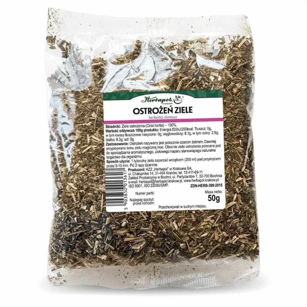 Ostrożeń Ziele Herbatka Ziołowa 50 g - Herbapol Kraków