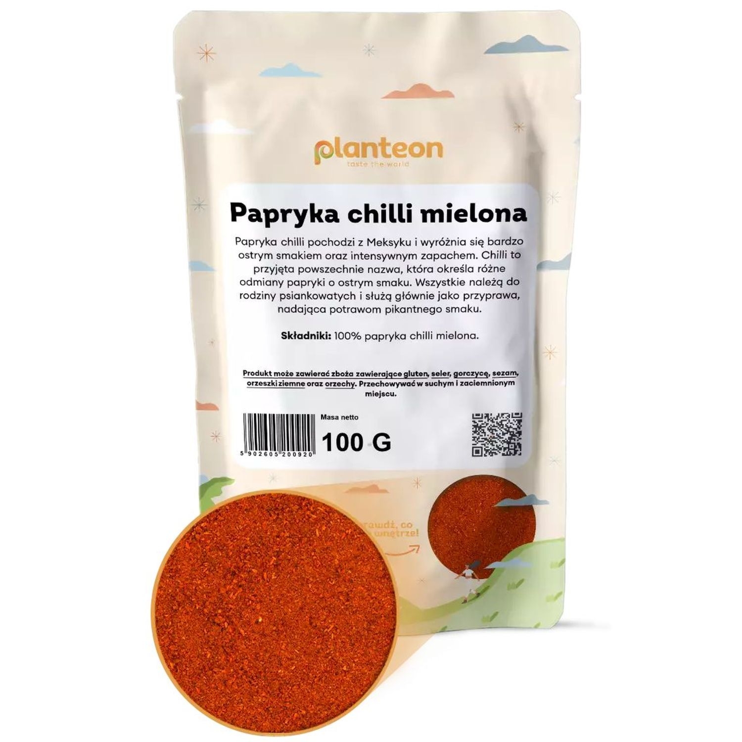 Papryka Chilli Mielona 100 g - Planteon