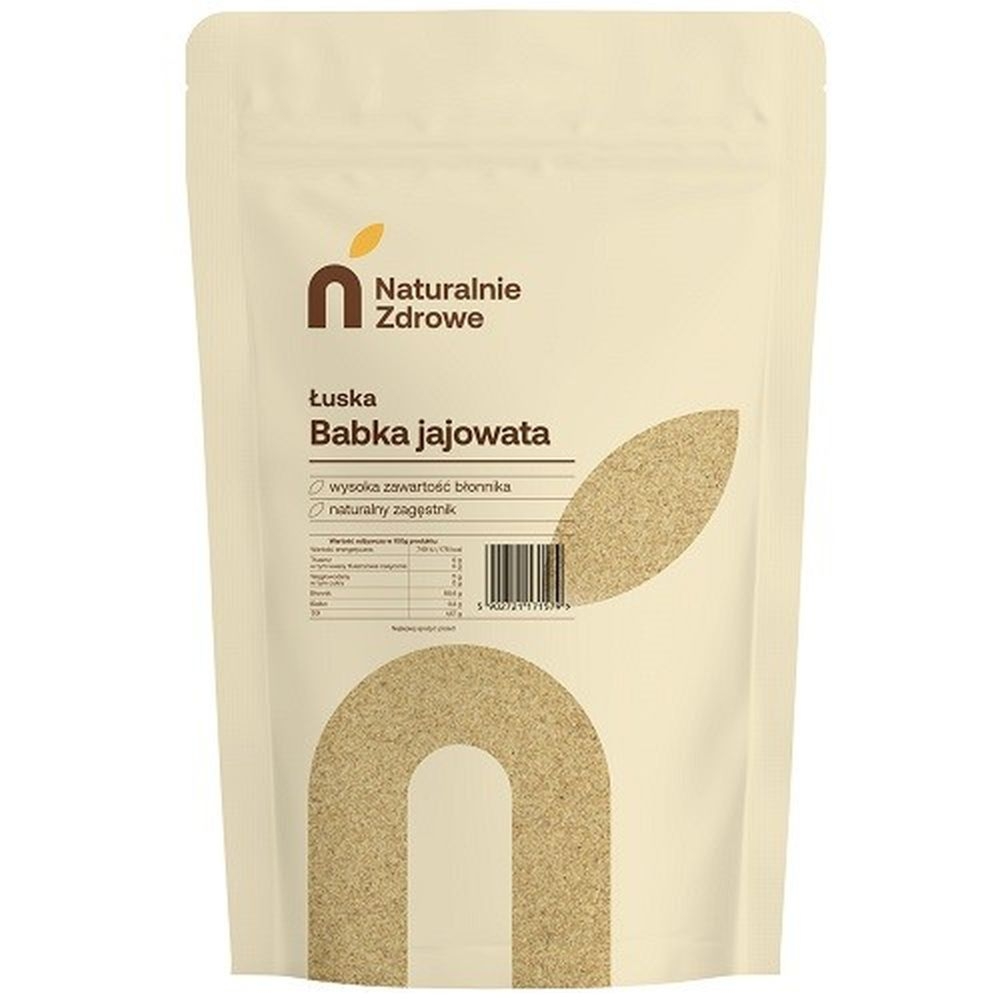 Łuska Babki Jajowatej 500 g - Naturalnie Zdrowe - Babka Jajowata Czysta Łuska