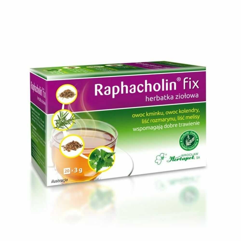 Herbatka Ziołowa Raphacholin FIX 60 g (20x 3 g) -  Herbapol Wrocław