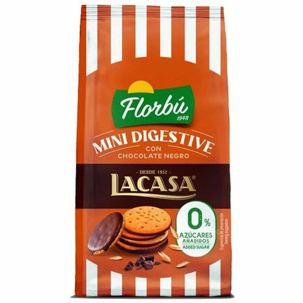 Mini Ciastka Digestive w Polewie Czekoladowej Gorzkiej Bez Dodatku Cukru 80 g - Florbu