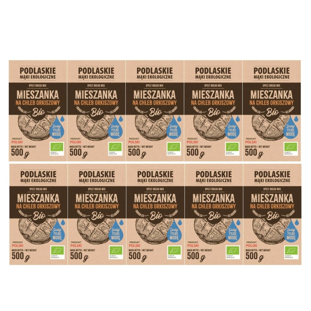 10 x Mieszanka Na Chleb Orkiszowy BIO 500 g - Biolife