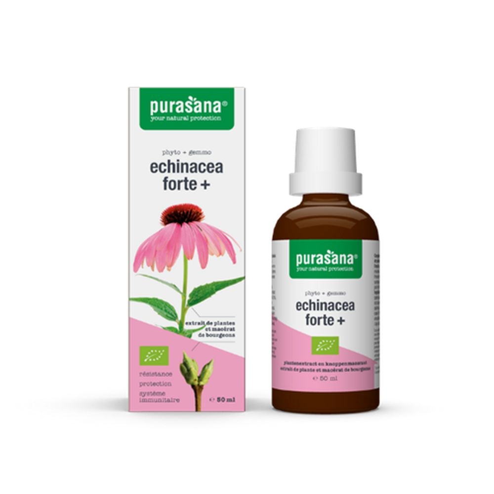 Фото - Вітаміни й мінерали Echinacea Forte Krople Bio 50 ml - Purasana
