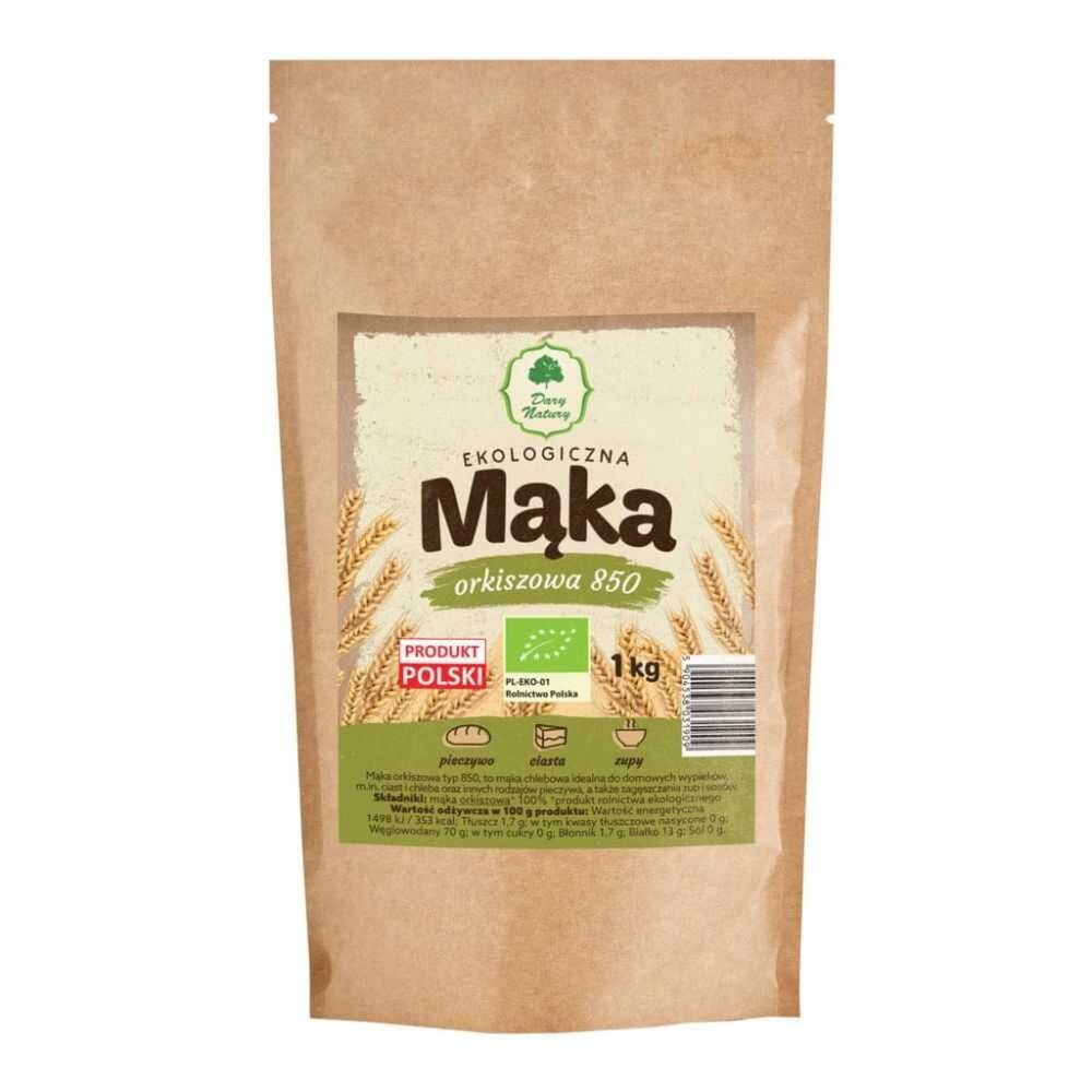 Mąka Orkiszowa Typ 850 EKO 1 kg - Dary Natury