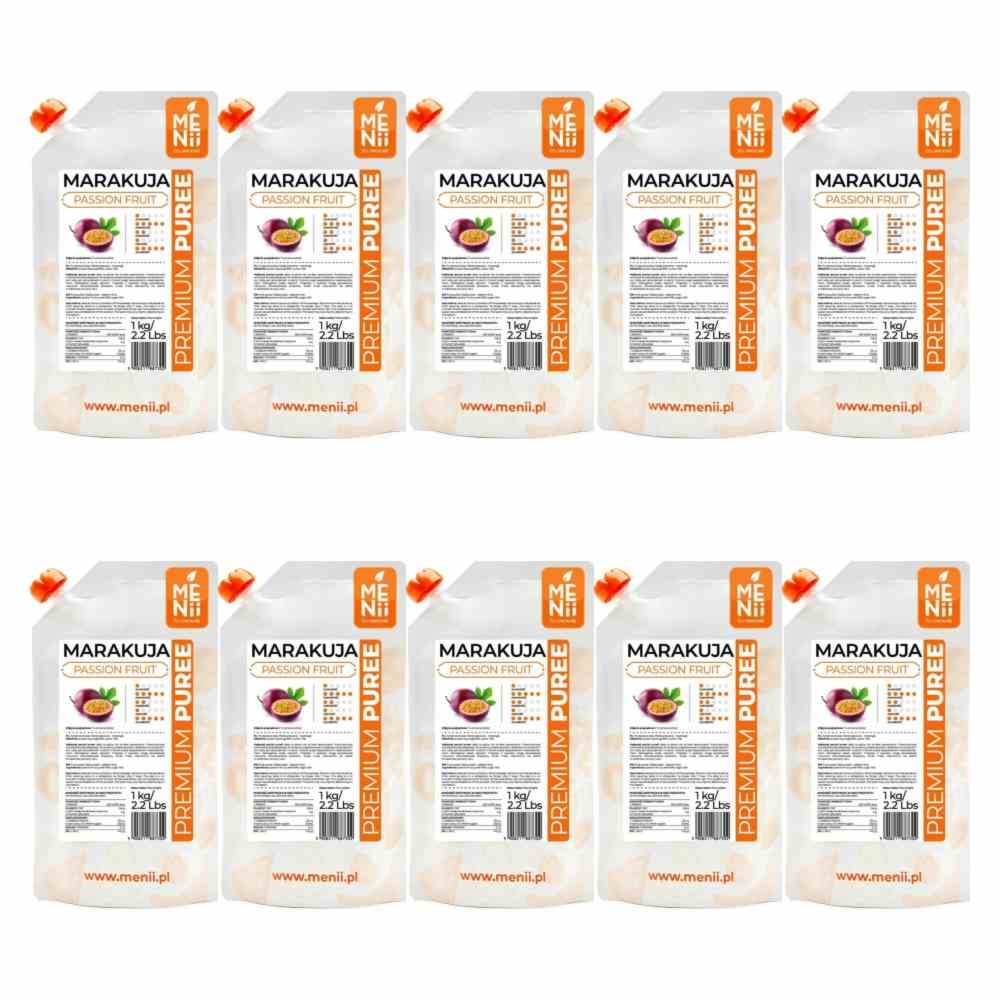 10 x Puree Marakuja Premium Pulpa 1 kg Menii
