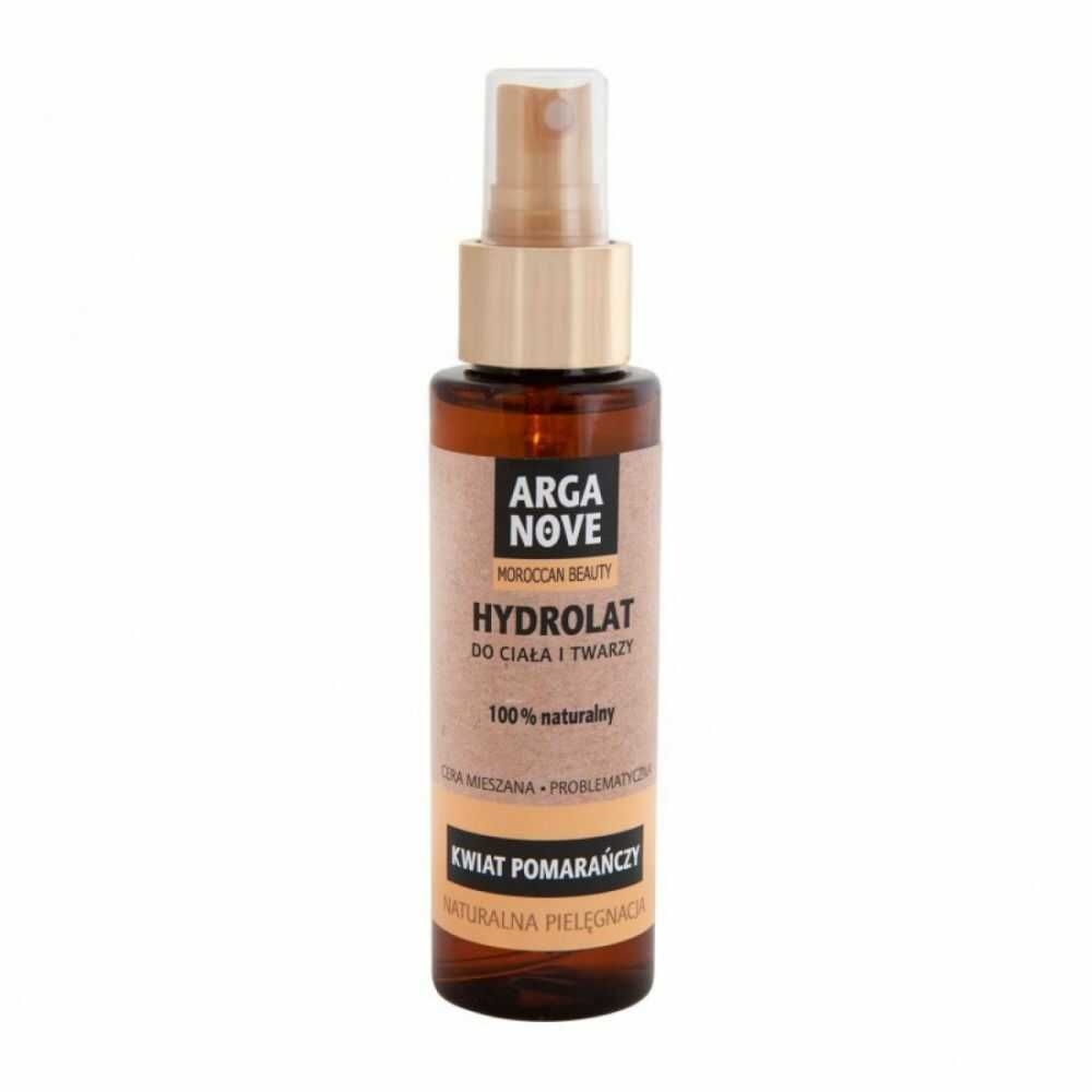 Hydrolat Do Ciała i Twarzy Kwiat Pomarańczy Spray 100 ml - Arganove