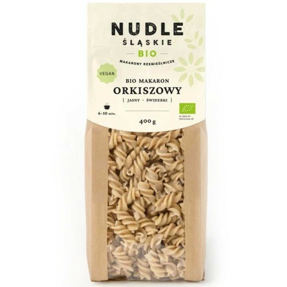 Makaron Orkiszowy Jasny ŚWIDERKI BIO 400 g - Nudle Śląskie