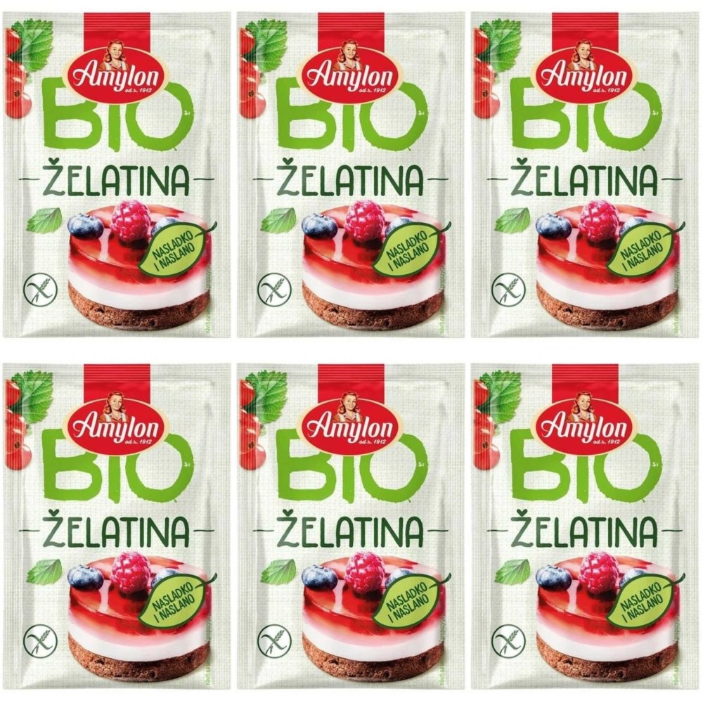 6 x Żelatyna w Proszku Bezglutenowa Bio 20 g – Amylon