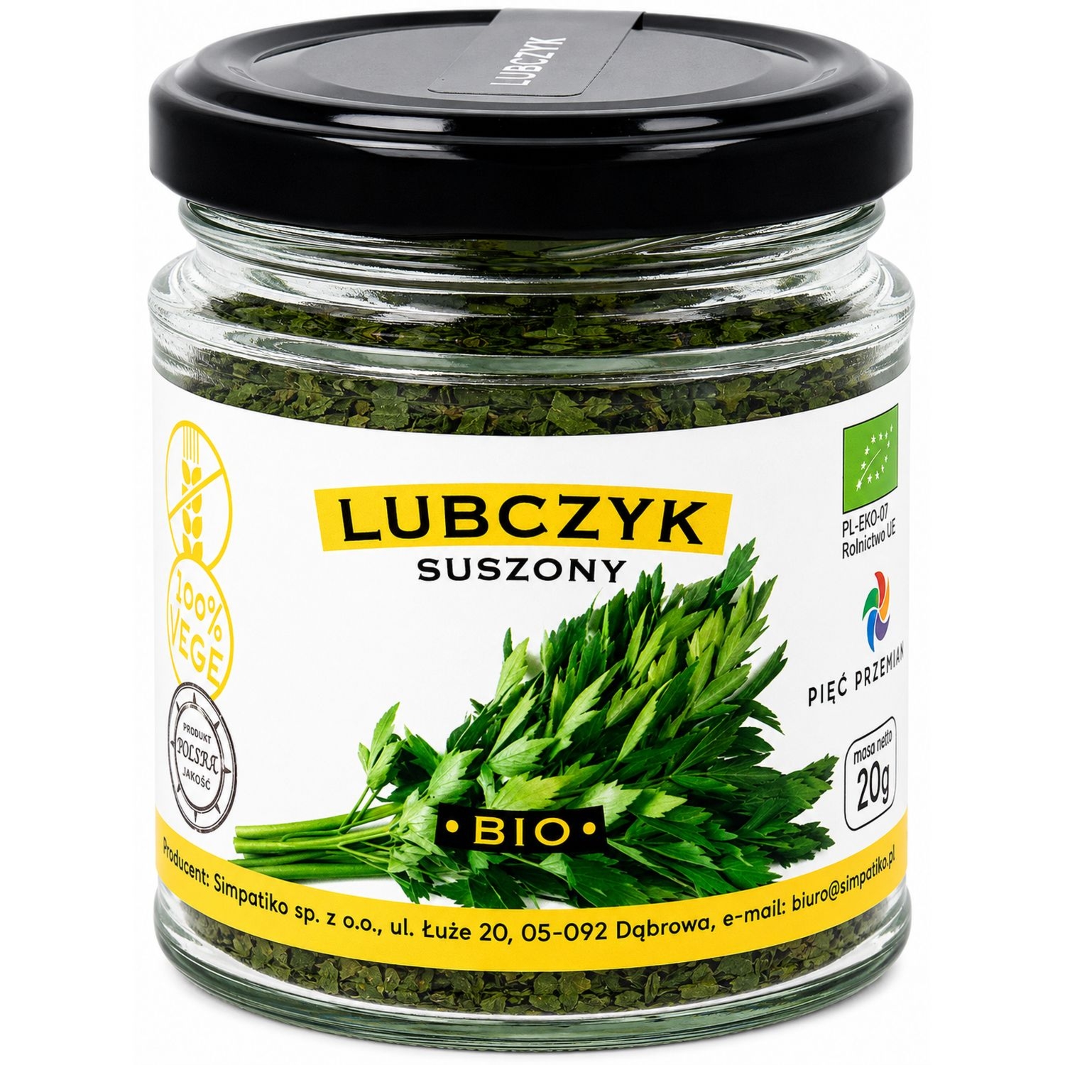 Lubczyk Suszony BIO 20 g - Pięć Przemian