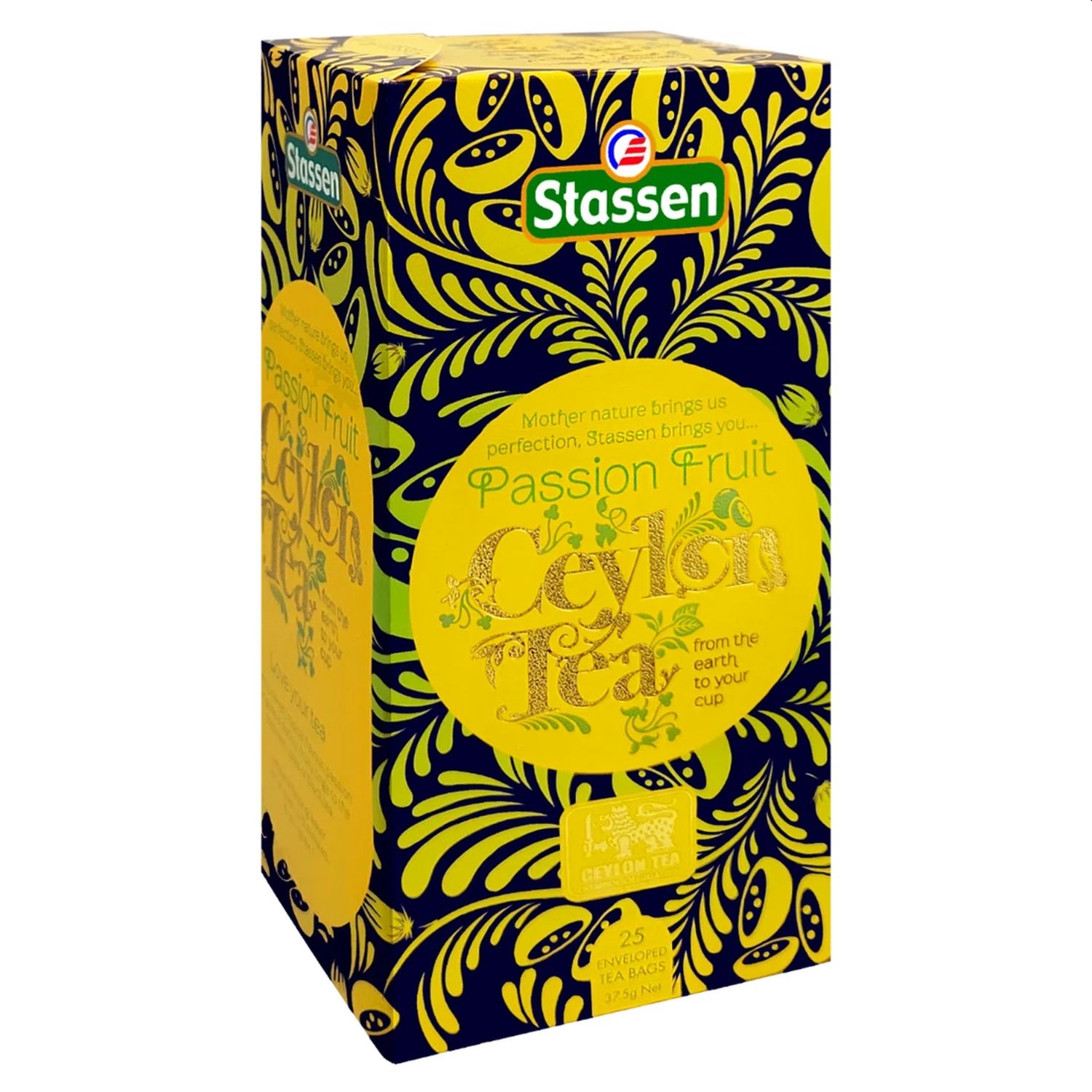 Herbata Czarna Cejlońska Passion Fruit 37,5 g (25x 1,5 g) - Stassen